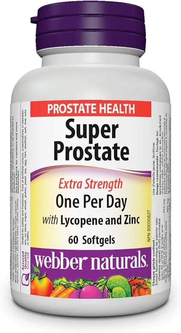 Webber Naturals Super Prostate Extra Strength Softgels 60s
