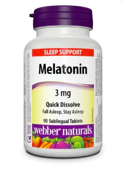 Webber Naturals Melatonin 3mg Quick Dissolving Tabs 90's