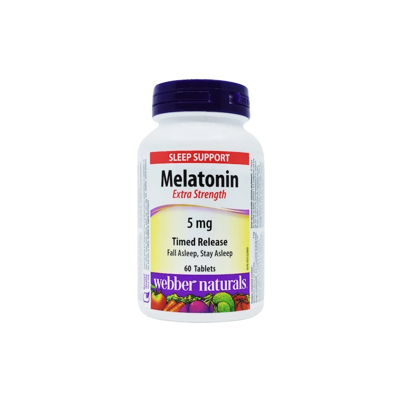 Webber Naturals Melatonin 5mg Time Release Tabs 60's