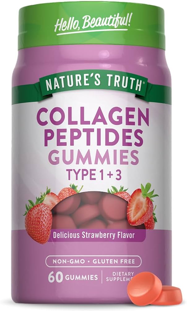Nature's Truth Collagen Peptides Type 1 & 3 Gummies (Strawberry Flavour) 60s