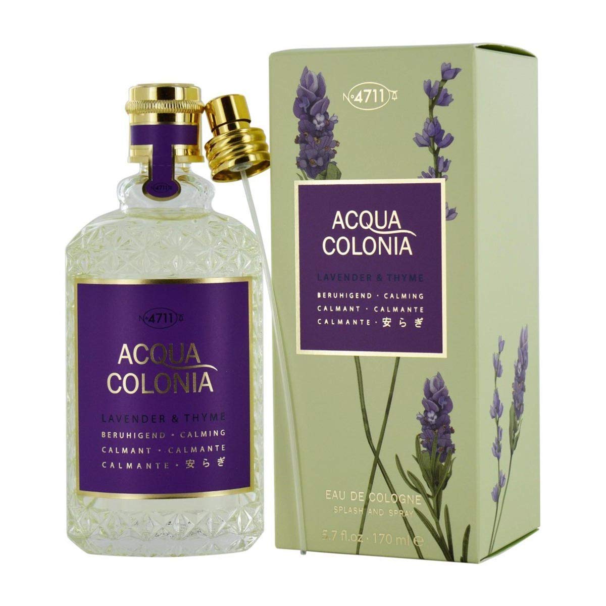 Acqua Calming – Lavender & Thyme Eau de Cologne 170ml