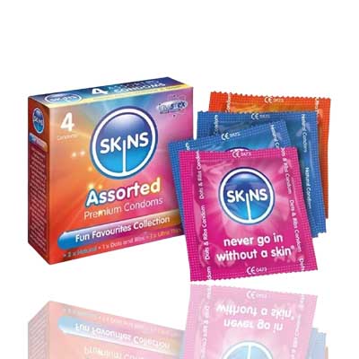 Skins assorted condoms 4s