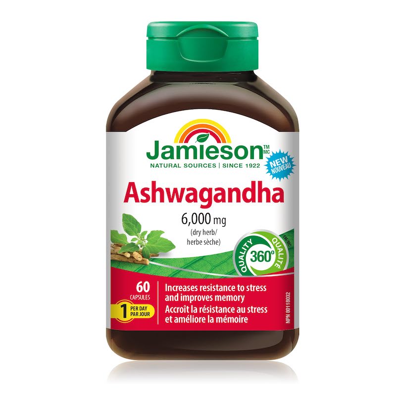 Jamieson Ashwagandha Capsules 60’s