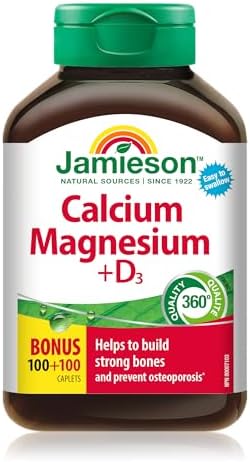 Jamieson Calcium Magnesium + Zinc Caplets 200’s