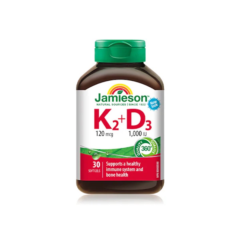 Jamieson Vitamin K2 + D3 Softgels 30
