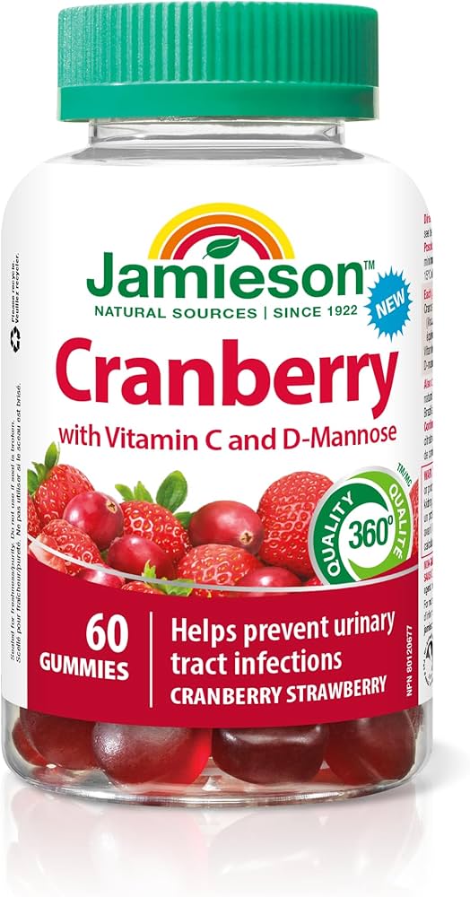Jamieson Cranberry C+D Gummies 60s
