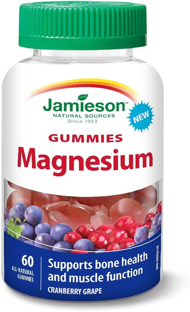 Jamieson Magnesium (Bisglycinate) Gummies 60s