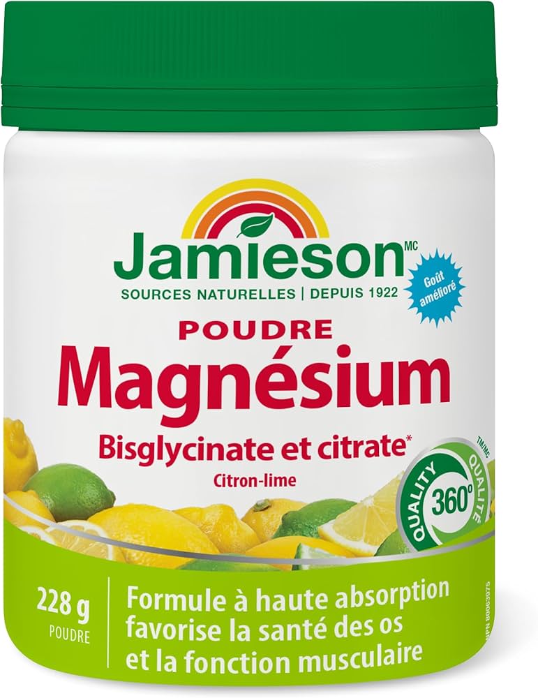 Jamieson Magnesium (Bisglycinate and Citrate) Powder 228g