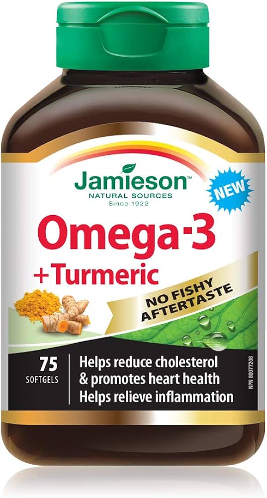 Jamieson Omega 3 + Turmeric Softgels 75's
