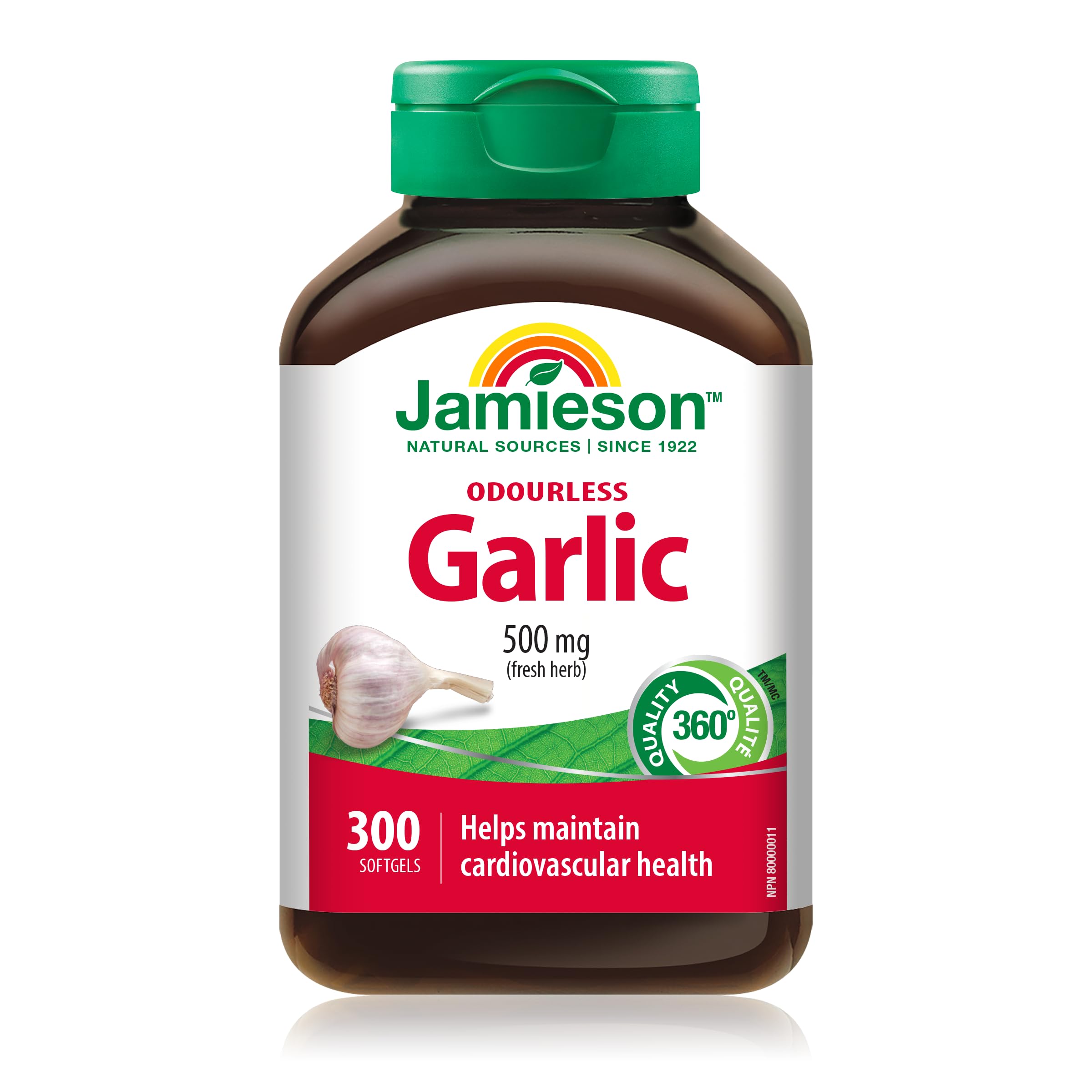 Jamieson Odourless Garlic Softgels 300s