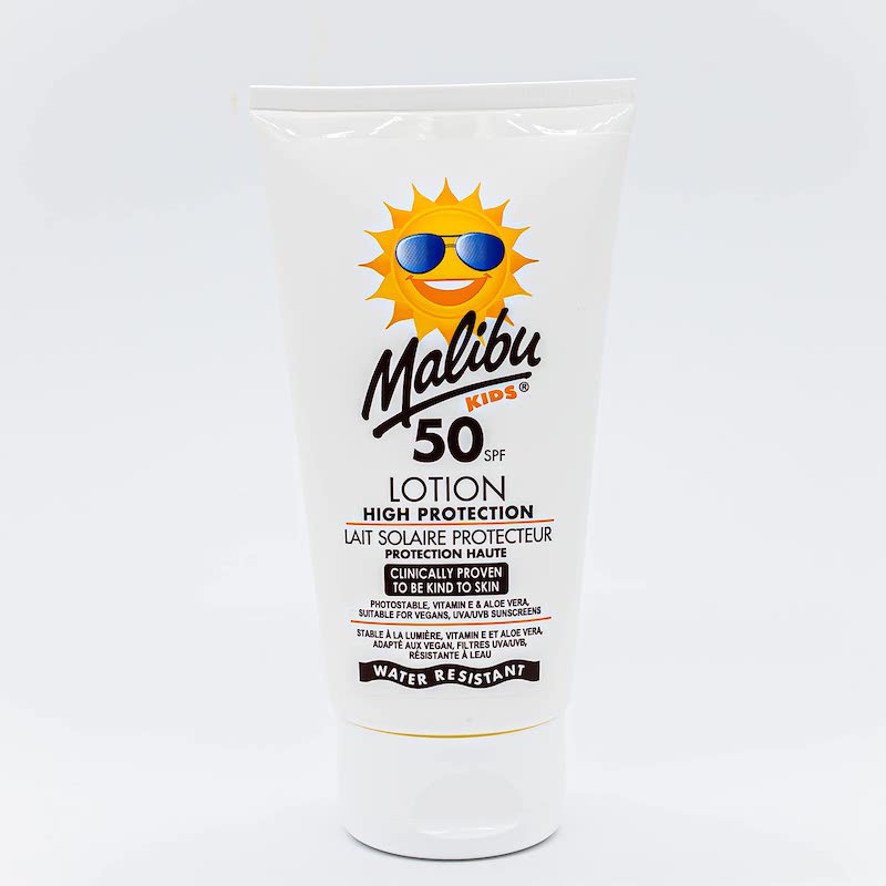 Malibu SPF 50 Kids Coloured Lotion 150ml – Fun & High Protection for Delicate Skin