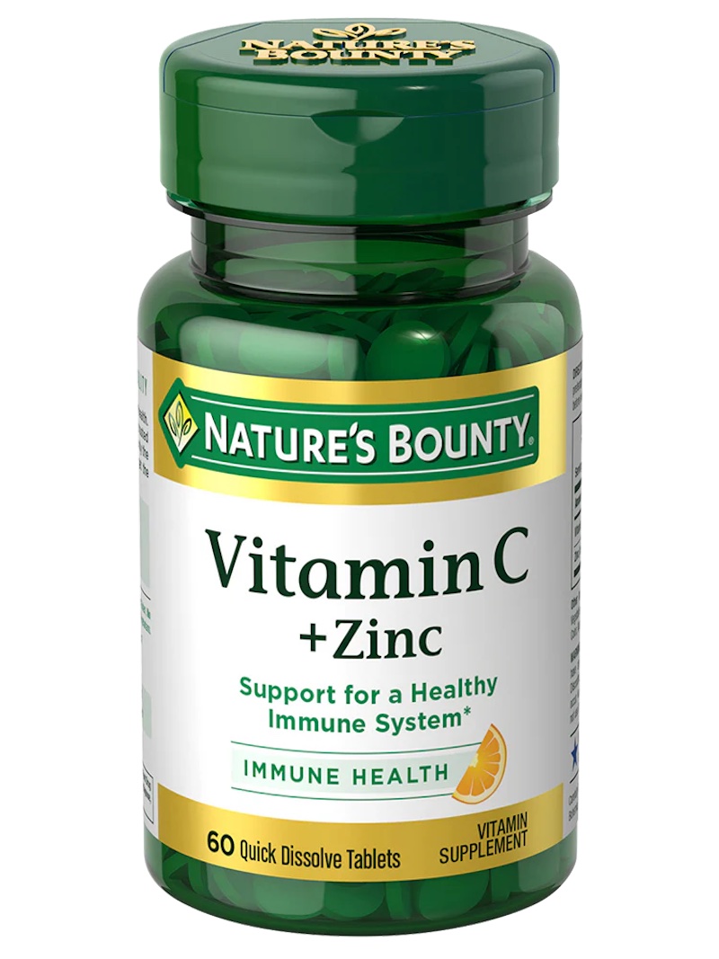 Nature’s Bounty Vitamin C + Zinc Quick Dissolve Veg Tabs 60s
