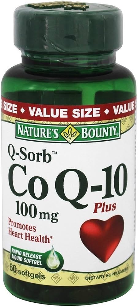 Nature's Bounty CoQ10 100mg + L-Carnitine 20mg Rapid Release Softgels 60s