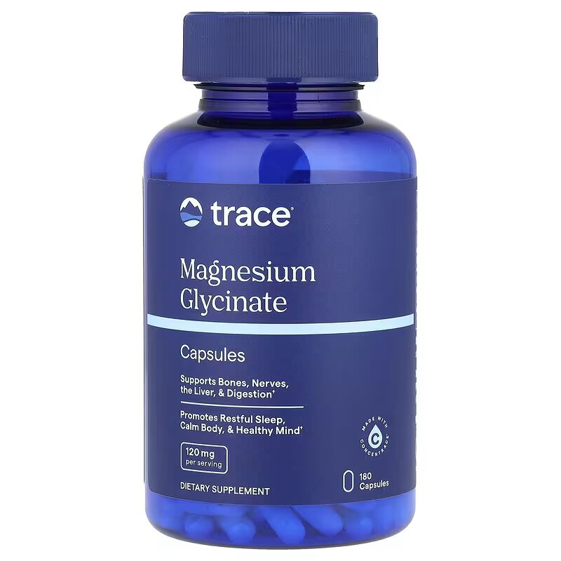 Trace Minerals Magnesium Glycinate 120mg Caps 180's