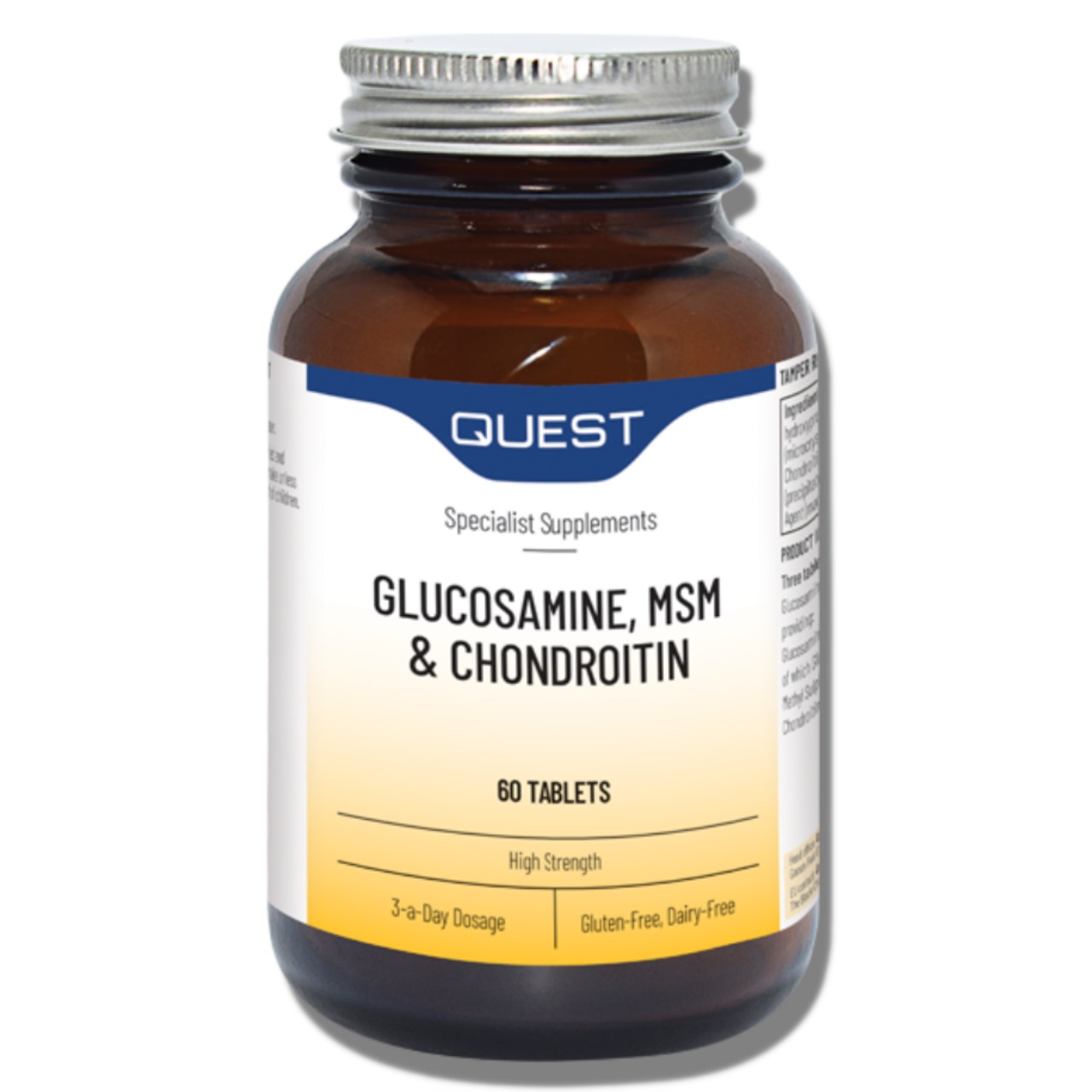 Quest Glucosamine, MSM & Chondroitin Tabs 60's Bonus Pack 90's