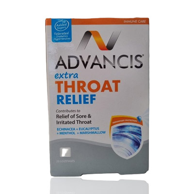 ADVANCIS EXTRA THROAT RELIEF  LOZENGES 20`S