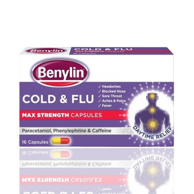 Benylin Cold & Flu Day & Night Max Strength Capsules 16s