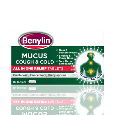 Benylin Mucus Cough & Cold All In One Relief Tablets 16s