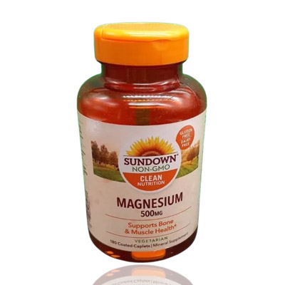 Sundown Magnesium 500mg Coated Caplets 180's