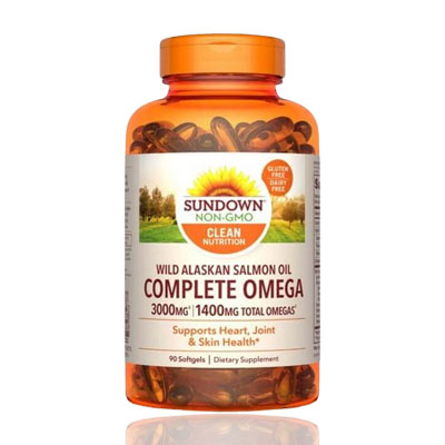 Sundown Complete Omega (Salmon Oil) 3000mg/1400mg softgels 90's