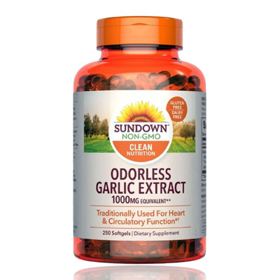 Sundown Odorless Garlic Extract 1000mg 250s