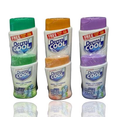 DermiCOOL Prickly Heat Powder 150gms (3 Types)