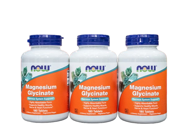 Now Magnesium Glycinate 200mg Tabs 180's