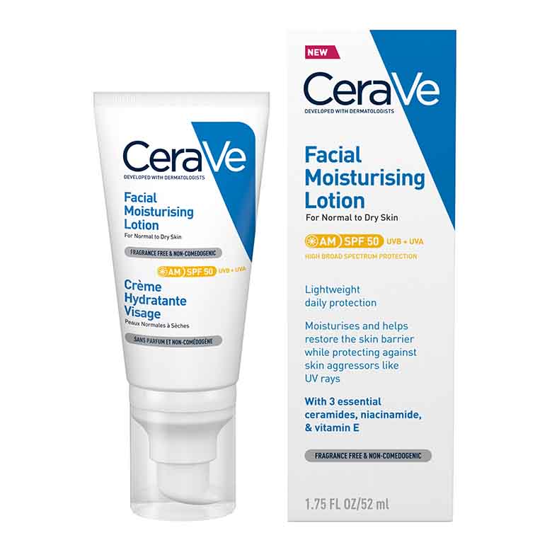 CERAVE AM SPF 50 FACIAL MOISTURIZING LOTION 52ML
