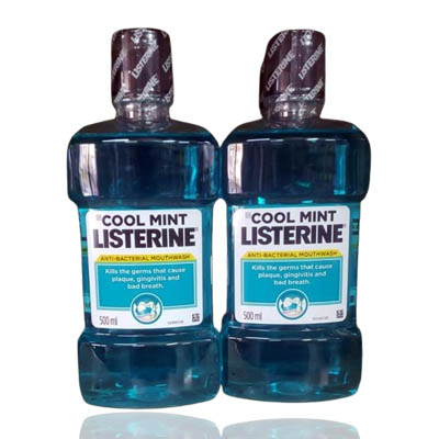 Listerine Anti-bacterial Mouthwash Cool Mint 500ml