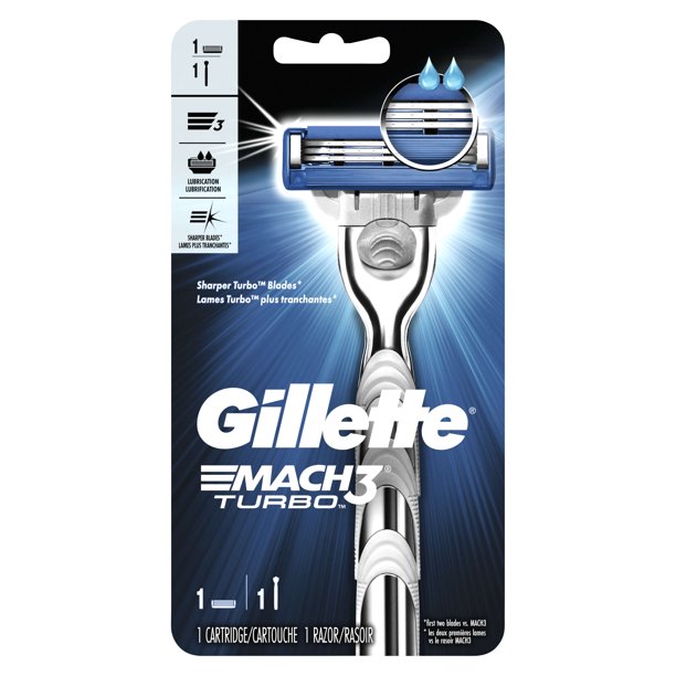 Gillette Mach 3 TURBO Razor (Machine) 2UP