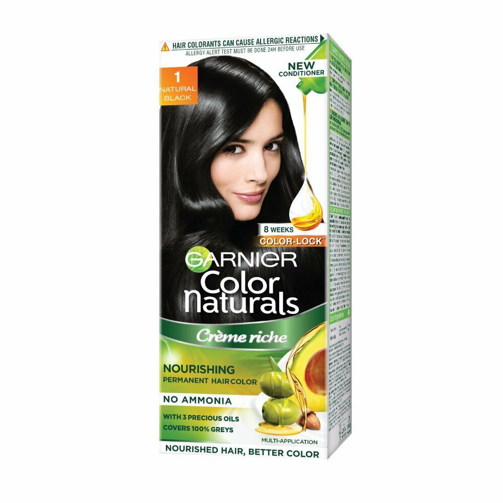 Garnier Color Naturals Hair Colour Cream 60ml (#1 Black)