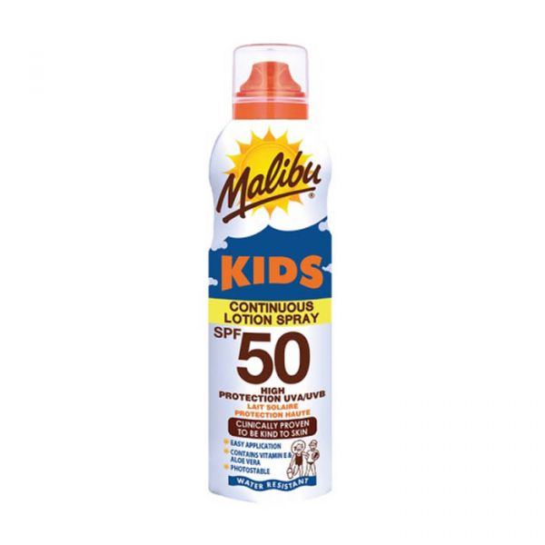 Malibu Continuos Spray Sun Lotion SPF50 KIDS 175ml