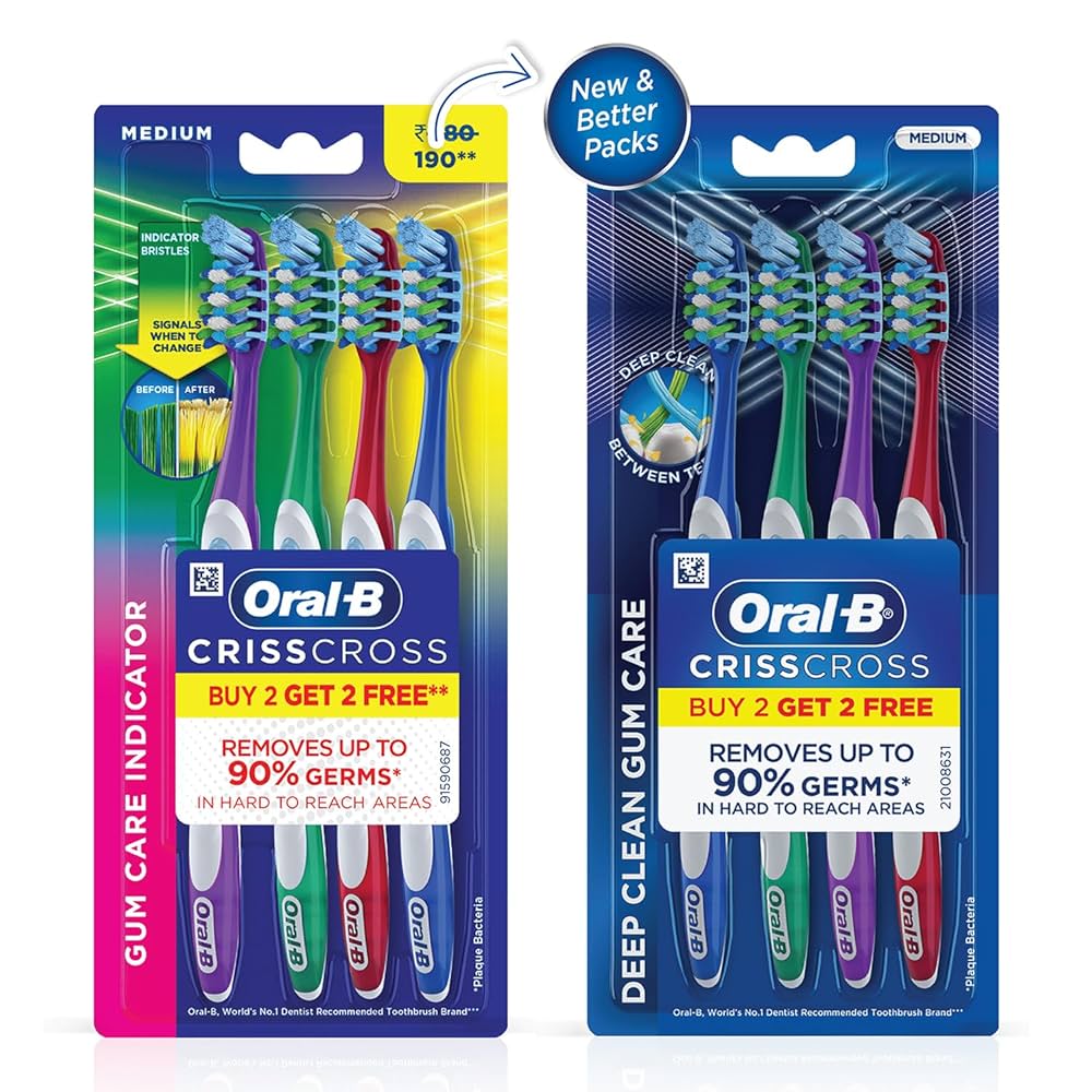 Oral-B T/Brush (CrissCross Gum Care IndicatorI) Medium x12