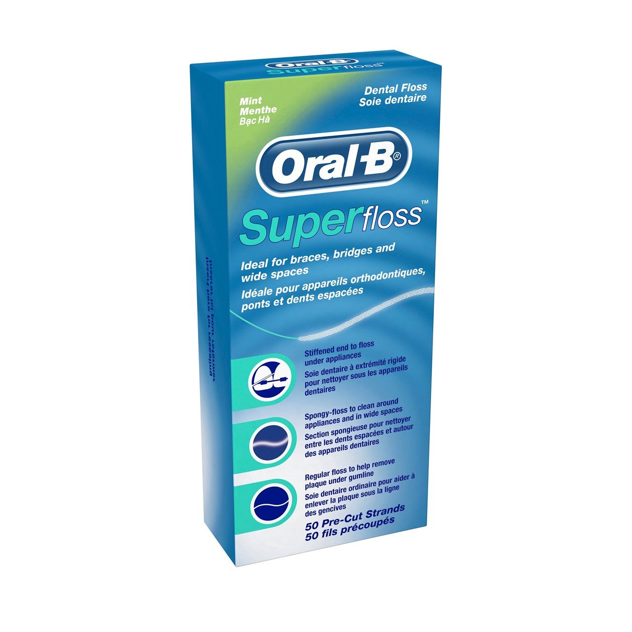 ORAL B SUPER FLOSS 50S - for Braces