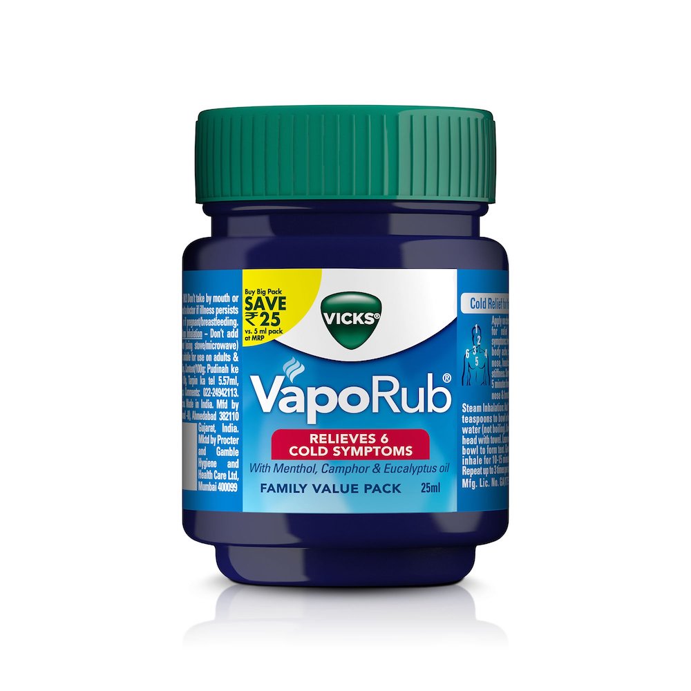 VICKS VAPO RUB JAR 25GM