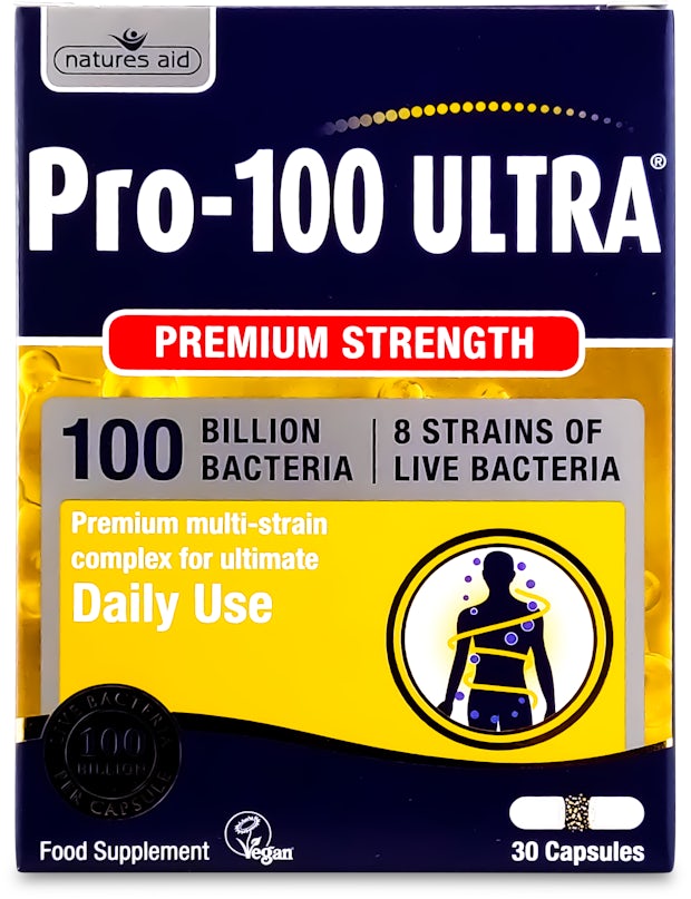 Natures Aid NA Pro-100 Ultra 100Billion-8Strain Vegan-30's