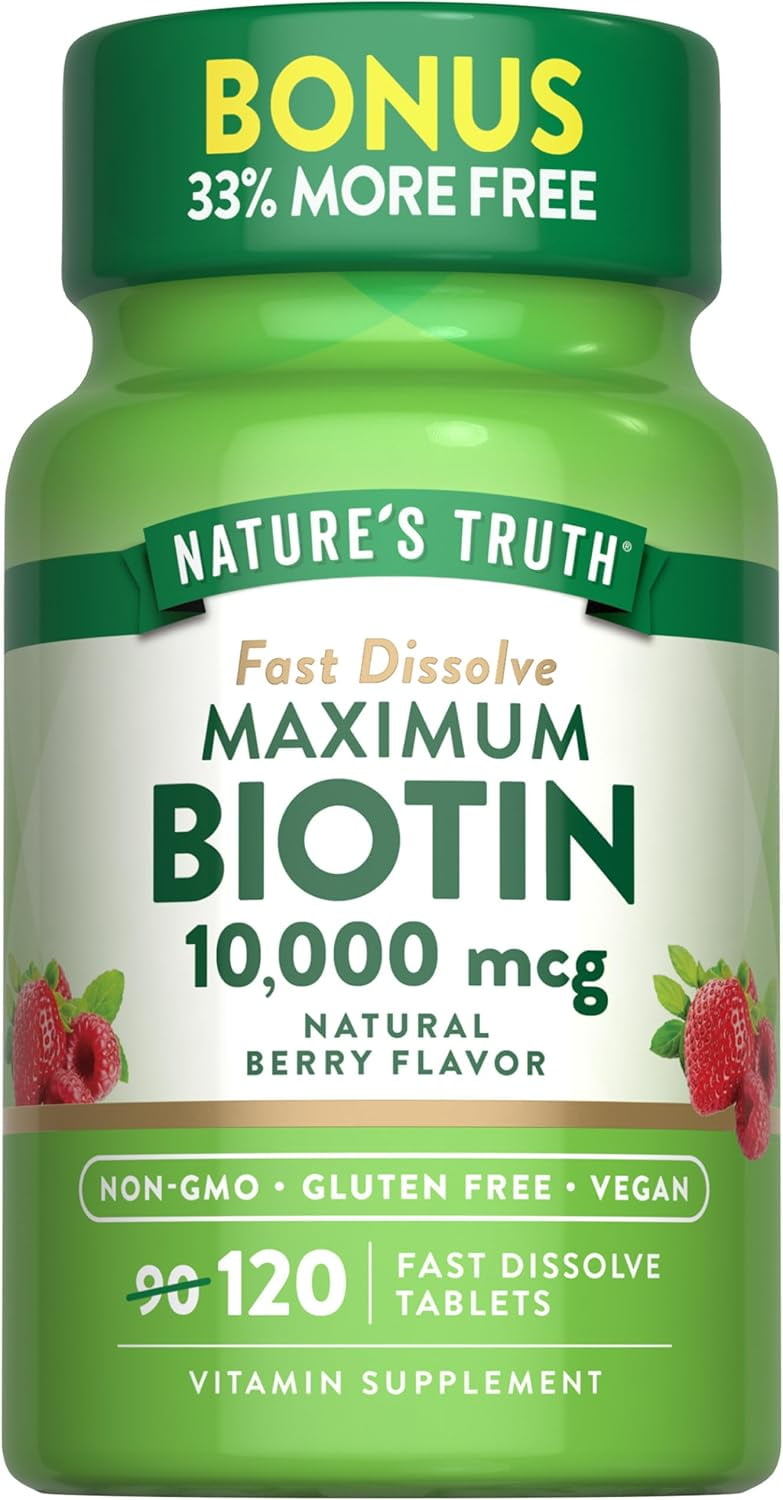 Nature's Truth Biotin 10000mcg Fast dissolving tabs 120s
