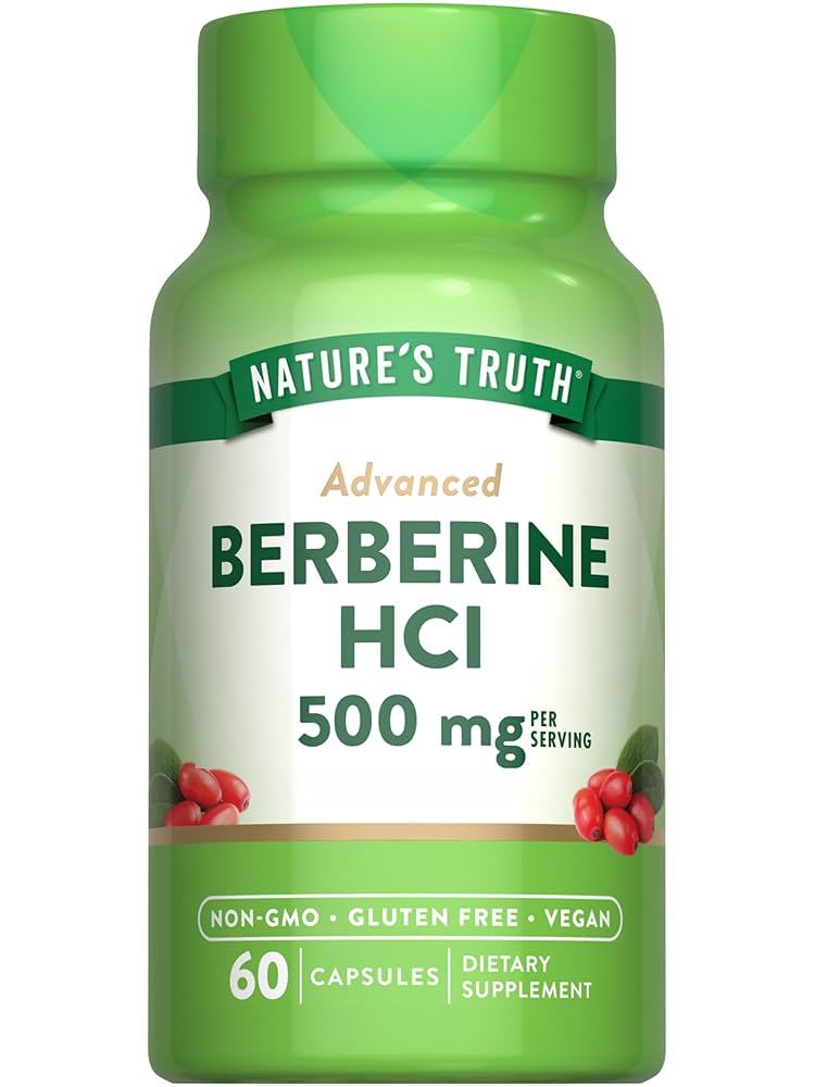 Nature's Truth Berberine HCl 500mg Veg caps 60s