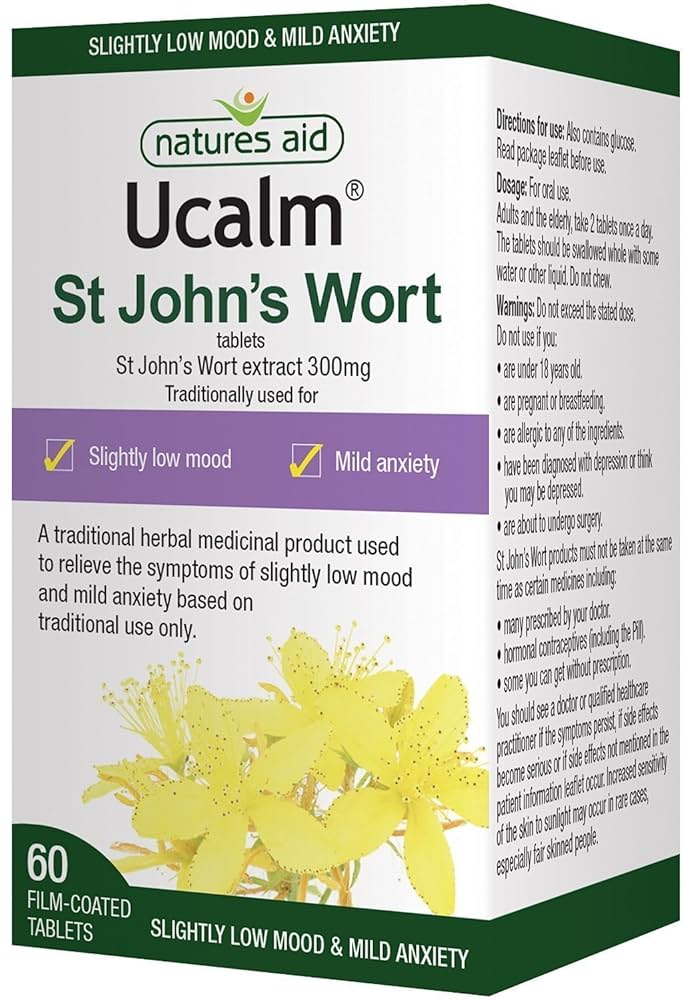Natures Aid Ucalm (St. John's Wort - 300mg) - 60's