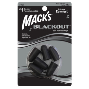 Mack’s Blackout Soft Foam Earplugs 3 Pairs