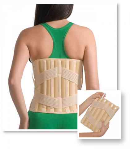 Elastic Sacrolumbar Medical Support w/6 stays-XS/S/M/L/XL/XXL/XXXL/XXXXL