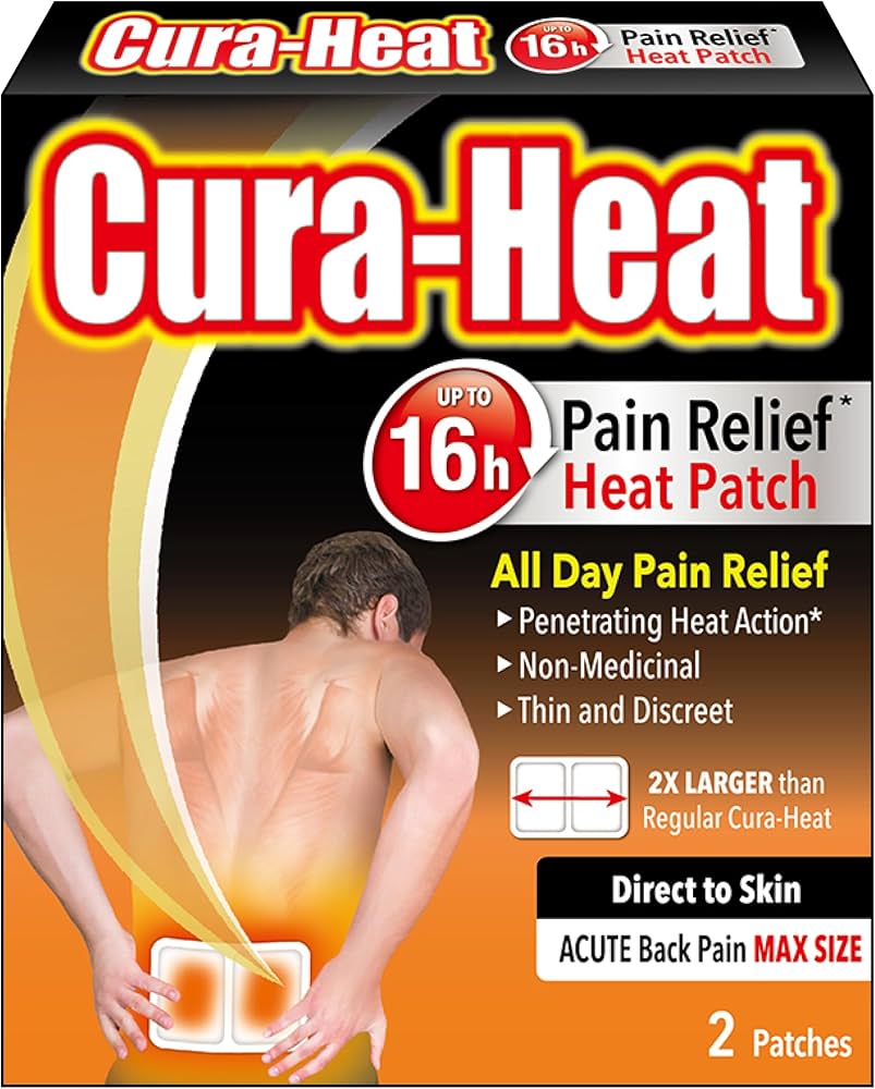 CURA-HEAT BACK PAIN MAX SIZE 2`S