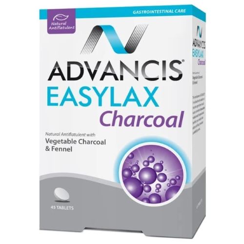 ADVANCIS EASYLAX CHARCOAL TABLETS  45`S