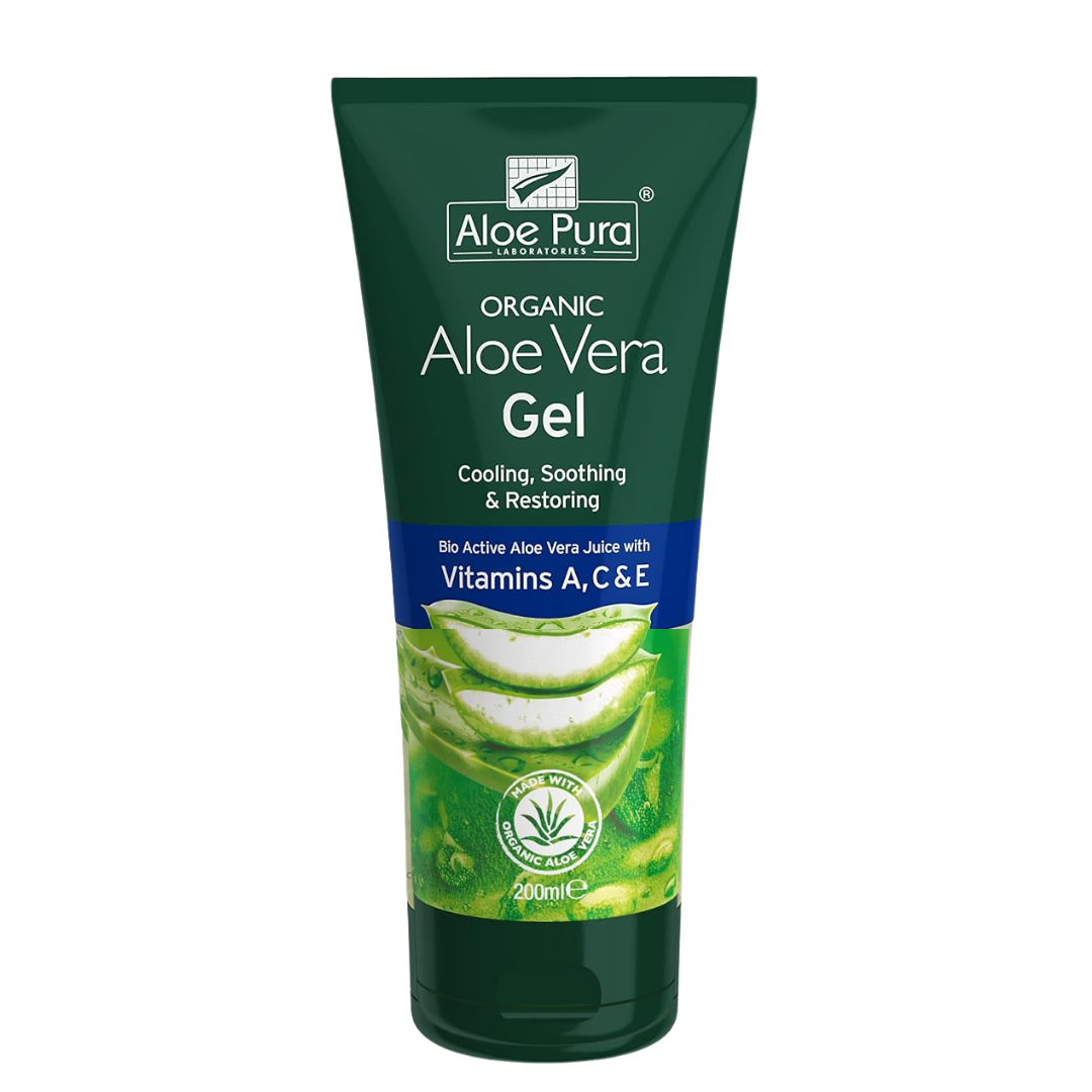 Optima Organic Aloe Vera Gel + Vitamin A, C & E, 200ml